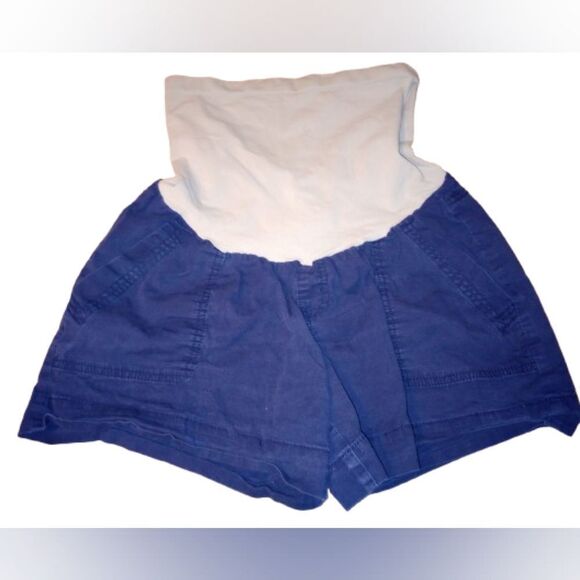 Motherhood maternity blue shorts size medium - Picture 1 of 3